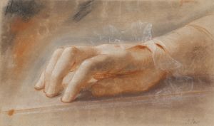 Study of a Right Hand for the Portrait of countess Anna Joachima Danneskiold-Laurvigen