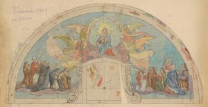 Madonna and Child, Mural Design of a Church in Višňové