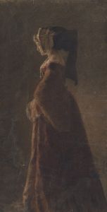 Portrait of a lady with a veil