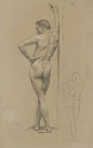 Study of a standing male nude