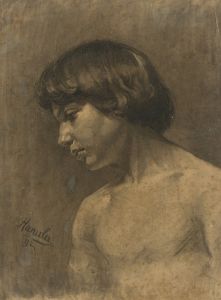 Study of a boy’s head