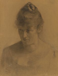 Study of a woman’s head