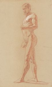 Study of a standing male nude