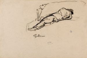 Homme couché