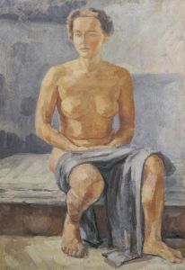 Sitzender weiblicher Akt