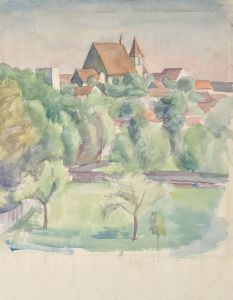 Landschaft mit Kirche