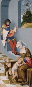Mary Salome and Zebedaeus with their sons St. James the Greater and St. John the Evangelist