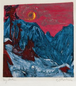 Winter Landscape in Moonlight