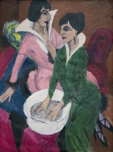 Two Women by a Sink; The Sisters