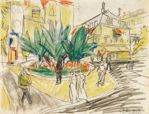 The Bosquet In Albertplatz In Dresden