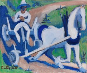 Bauernwagen mit Pferd