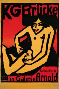 Poster for the exhibition for the artists’ group ‘Die Brücke’ at the Arnold Gallery Dresden