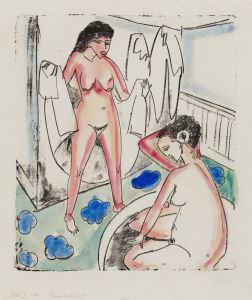 Bathing Girls in a Room