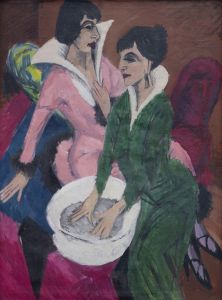 Two Women by a Sink; The Sisters