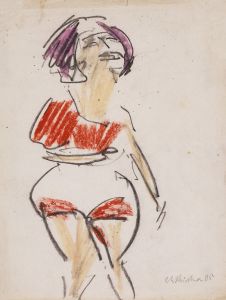 Stehende Frau