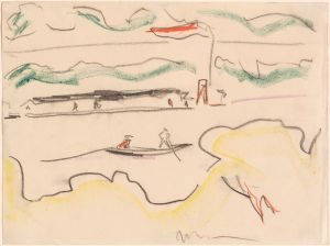 Elbe Landscape Near Dresden