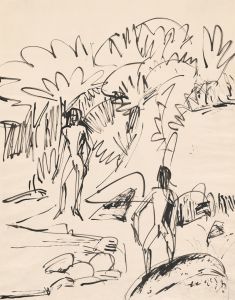 Two Bathers at Fehmarnküste