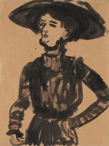Woman with Black Hat