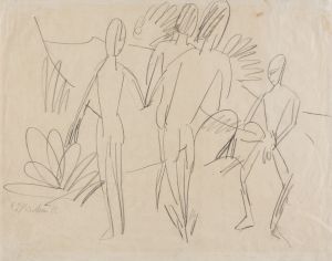 Four Figures on the Fehmarn Beach