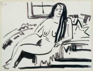 Lying nude