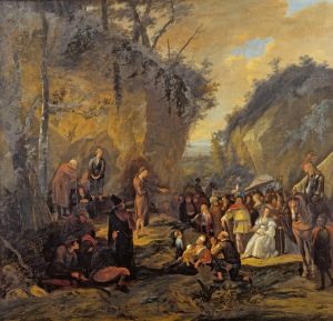 John the Baptist preaching