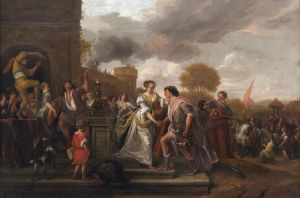 David Returning Victorious after Defeating Goliath and the Philistines