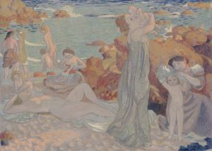 Baigneuses, plage du Pouldu
