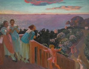 Crépuscule Aux Hortensias