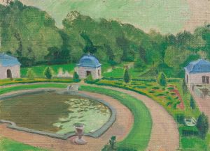 Le Château de Rosanbo, le bassin et les pavillons