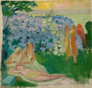 Psyché aux hortensias