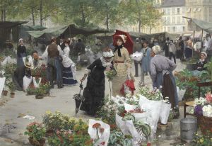 Le marché des fleurs