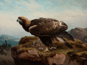 Golden Eagle At A Cliff’s Edge
