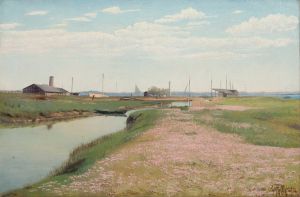 The river and the harbour at Frederiksværk