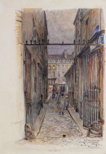 Rue des Oiseaux, Marché des Enfants-Rouges, le soir. 3ème arrondissement