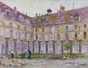 Le cloître de l’Abbaye-aux-Bois, rue de Sèvres