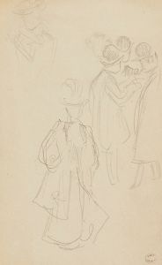 Groupe d’hommes et femme élégante