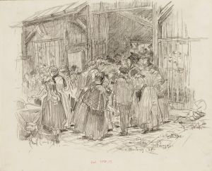 La Rostiche. Marché des Enfants-Rouges, en 1907. 3ème arrondissement