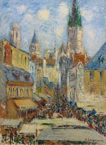 La Place De La Basse, Vielle Tour Et Le Marché De La Place, Rue De L’épicerie