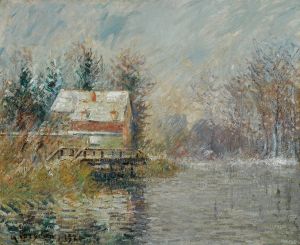 Maison Au Bord De L’eau, Effet De Neige