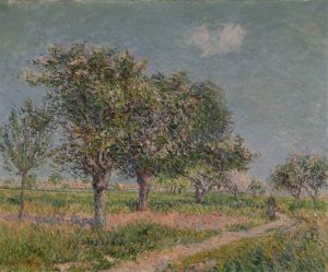 Pommiers en fleurs en Normandie