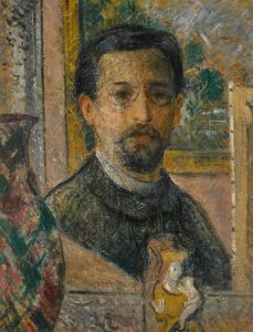 Autoportrait à la statuette