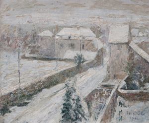 Vue de Triel sous la neige