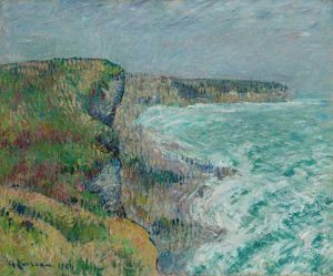 Falaises d’Yport en hiver