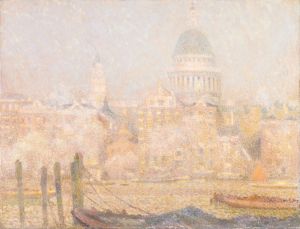 St. Paul’s from the River- Morning Sun in Winter