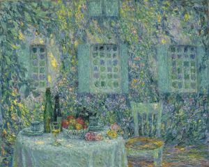 La Table, soleil dans les feuilles, Gerberoy