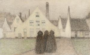 Béguinage avec vieilles femmes