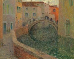 Le petit canal, soir gris, Venise