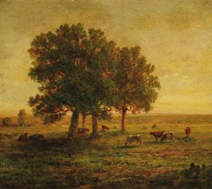 Vaches Sous Un Groupe De Chênes, Apremont