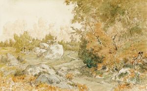 The road to Paris  in Fontainebleau forest