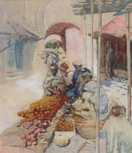 The orange sellers, Tangiers
